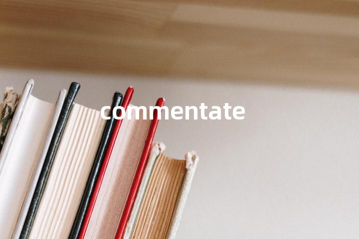 commentate