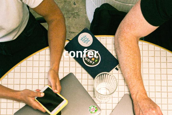 confer
