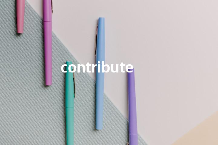 contribute