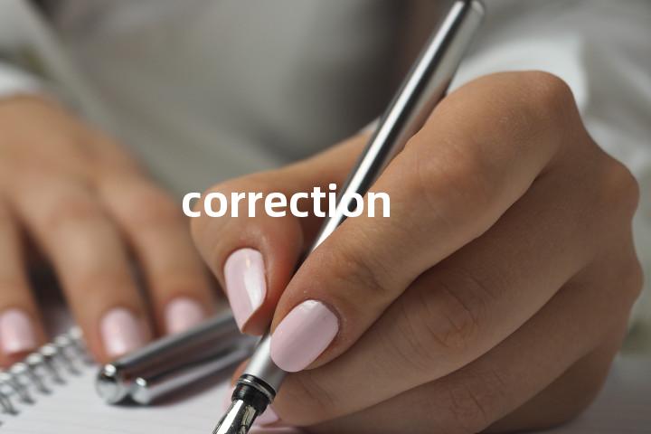 correction