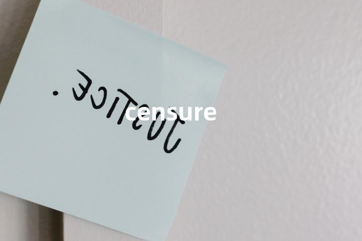 censure