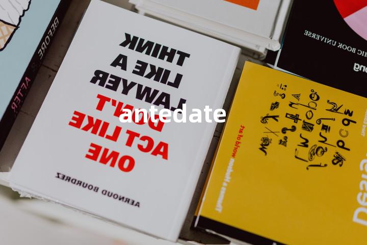 antedate