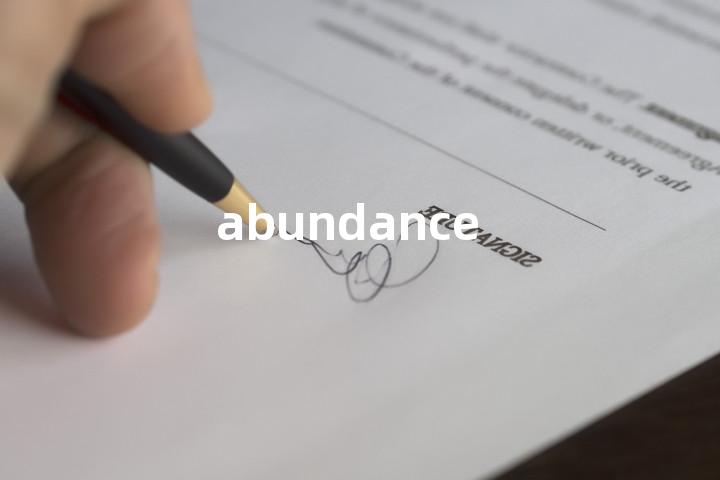 abundance
