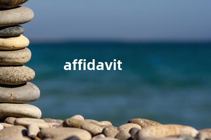 affidavit