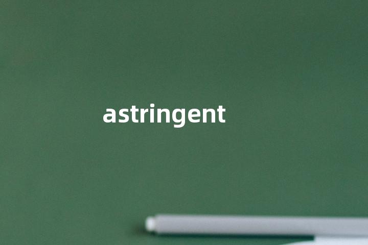 astringent
