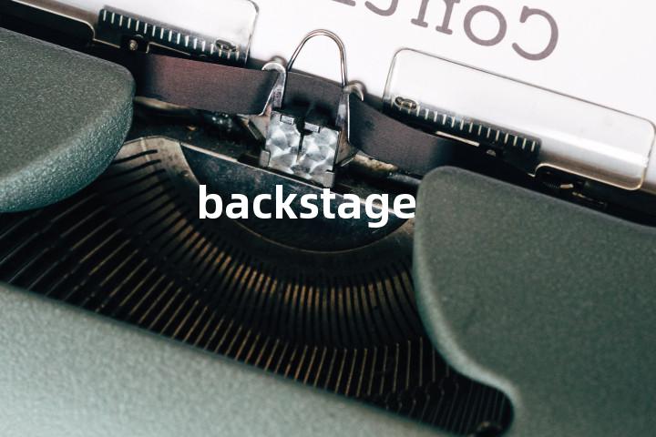 backstage
