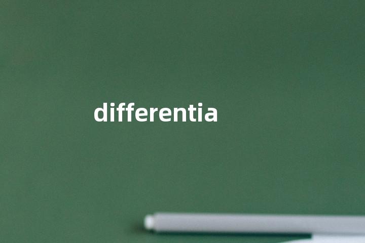 differentiate