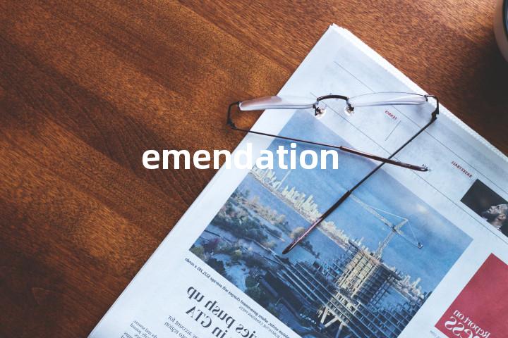emendation