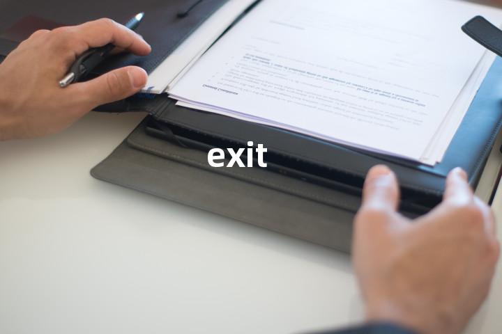 exit