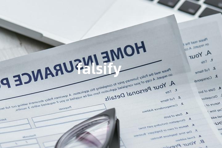 falsify
