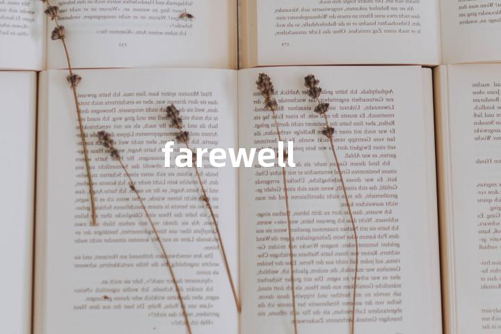 farewell