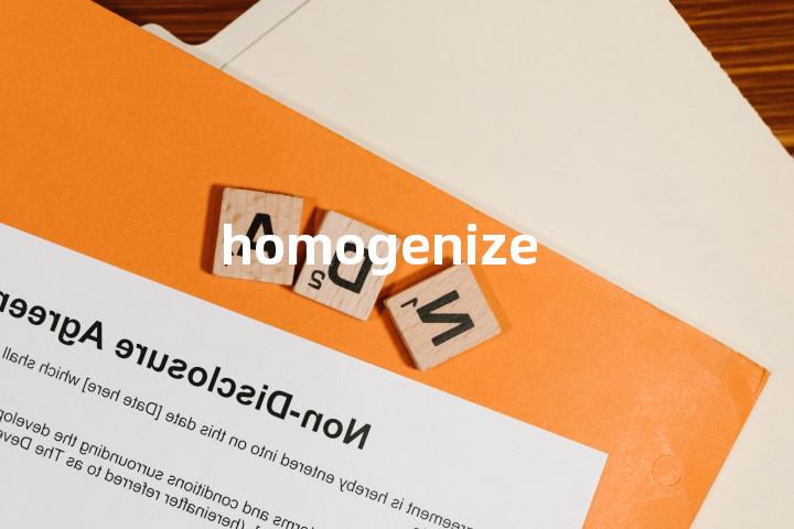 homogenize