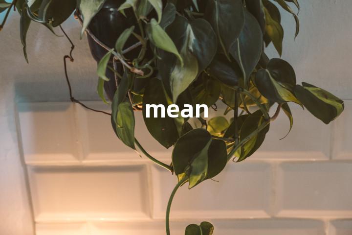 mean