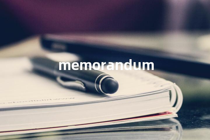 memorandum