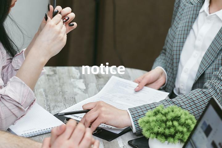 notice