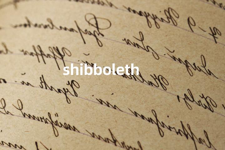 shibboleth