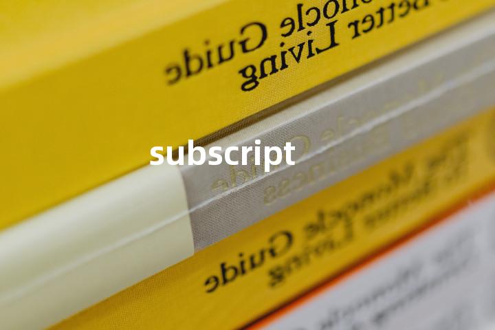 subscript