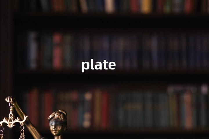 plate