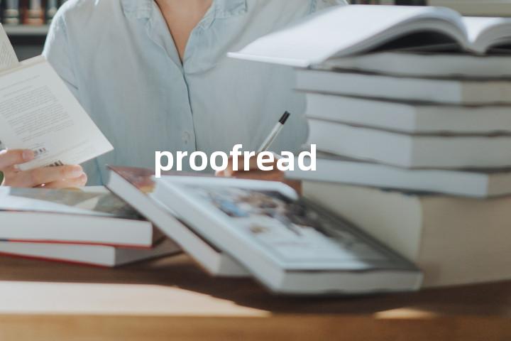 proofread