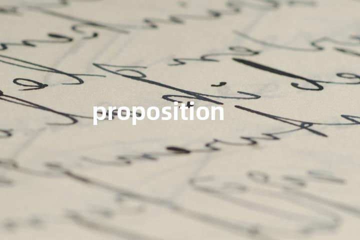 proposition