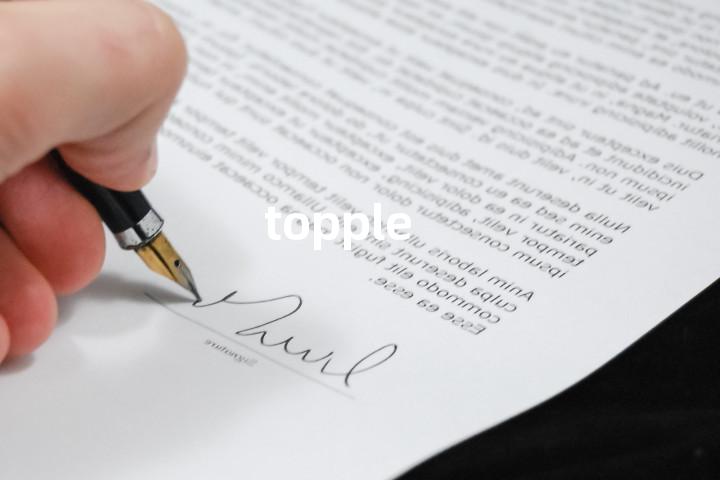 topple