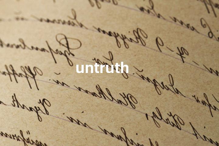 untruth