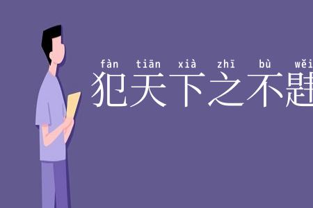 犯天下之不韪