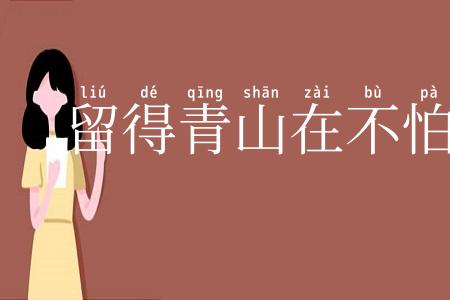 留得青山在不怕没柴烧