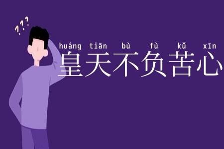 皇天不负苦心人