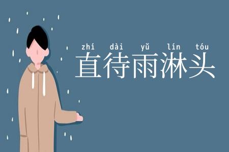 直待雨淋头