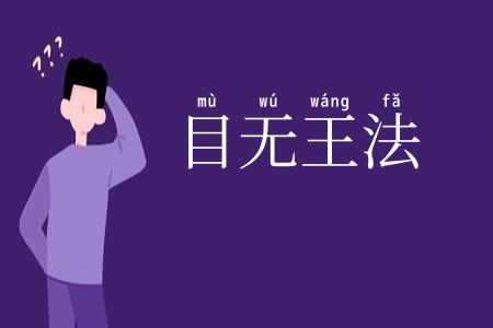 目无王法
