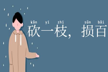 砍一枝，损百枝