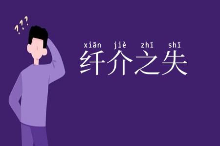 纤介之失