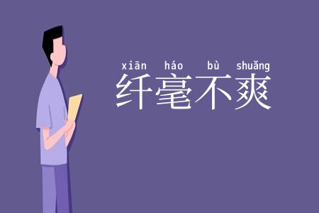 纤毫不爽