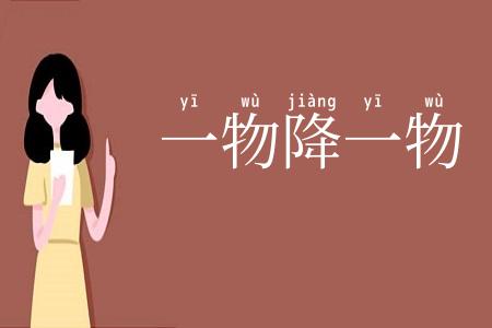 一物降一物