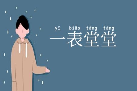 一表堂堂