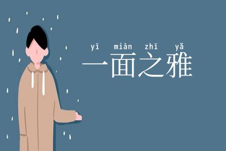 一面之雅