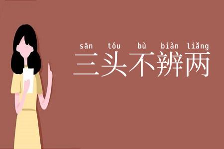三头不辨两
