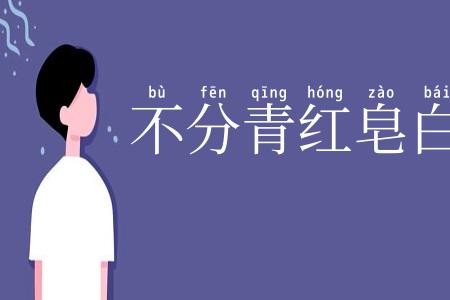 不分青红皂白