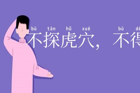 不探虎穴，不得虎子