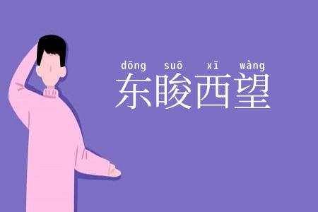 东睃西望