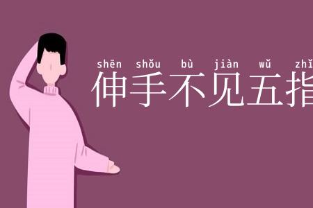伸手不见五指