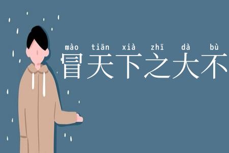 冒天下之大不韪