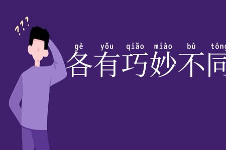 各有巧妙不同