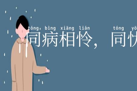 同病相怜，同忧相救