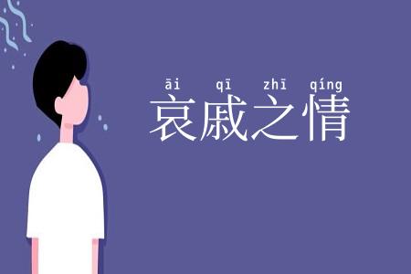 哀戚之情