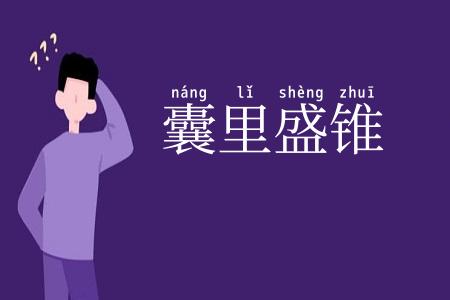 囊里盛锥