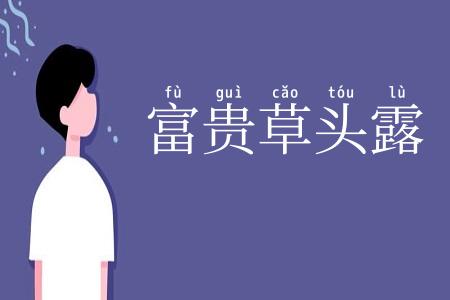 富贵草头露