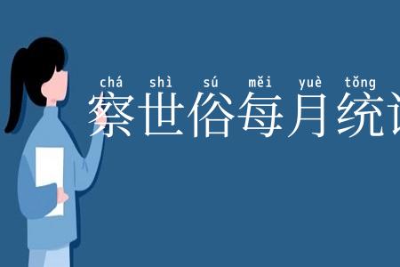 察世俗每月统记传