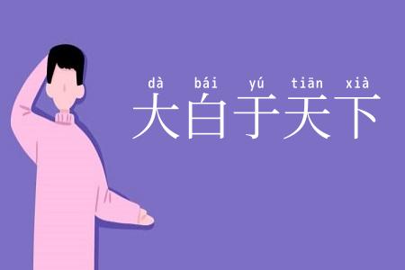 大白于天下